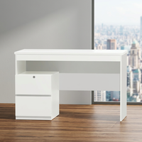 Bureau commercial pliable automatique contemporain de haute qualité, fabriqué en Malaisie, 1375, personnalisable OEM, mobilier en panneaux de bois de chêne