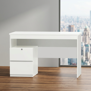 High Quality Contemporary Foldable Automatic Commercial Office <b>Desk</b> Made Malaysia 1375 OEM Customizable Oak Wood Panel Furniture - Product Image 3