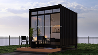 Oficina exterior de 10 pies, pequeño patio trasero, oficina, Cabañas móviles, contenedor de lujo, casas pequeñas