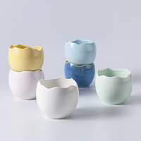 Porte-œufs en céramique coloré, vente en gros d'usine, petits bols créatifs à haute température, transparents pour dessert