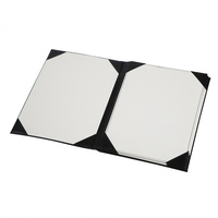 Cubiertas de menú de restaurante A4 personalizadas, carpeta con logotipo en relieve, menú, libro de cuero, 2/4/6/8, soporte de menú de vista para cafeterías, Bar, Hotel
