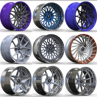 Llantas de rueda forjada personalizadas de lujo, réplica de neumáticos de coche de pasajeros, varios estilos