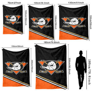 Couverture en flanelle ChamXue imprimée avec logo d'équipe de hockey sur glace américaine de la LNH, couverture chaude pour canapé, utilisation toute saison - Product Image 6