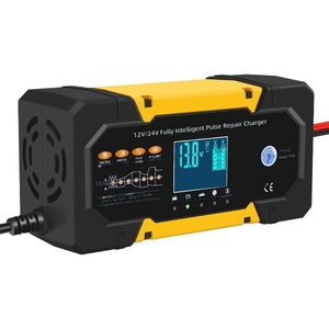 車＆バイク用 <span class=keywords><strong>12V</strong></span> 10A/24V <span class=keywords><strong>5A</strong></span> スマートパルス修復バッテリー充電器（1年保証付き） - Product Image 4