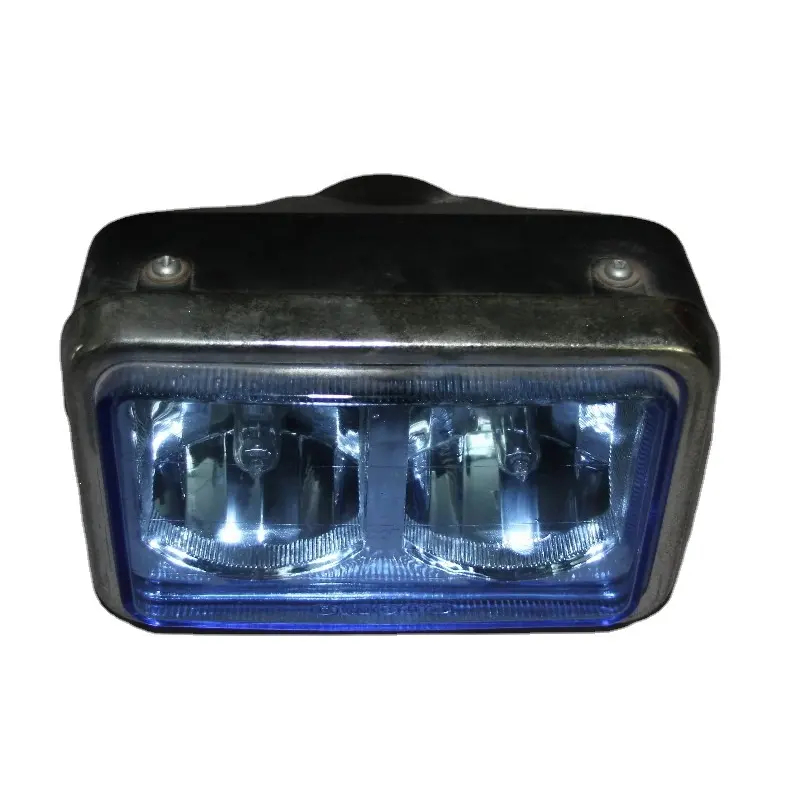 Luzes LED para motocicleta com duas lâmpadas de cristal azul CG125 para bicicleta de rua