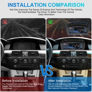 Écran tactile 8,8 pouces pour BMW Série 5 E60 2003-2010, autoradio multimédia Android, Carplay, navigation, moniteur, mise à niveau de l'autoradio - Product Image 4