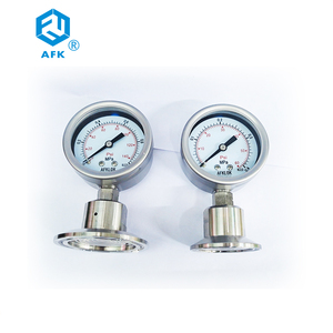 เกจวัดแรงดันน้ำมันแบบไดอะแฟรม 0-60psi ตัวเรือนสแตนเลส 304 หน้าปัด 63 มม. ข้อต่อด้านล่าง 1-1/2 นิ้ว เกจคุณภาพสูง - Product Image 1