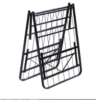 Lit pliant en métal moderne, simple, pour une personne, prix d'usine, lit double gain de place avec cadre en métal simple pour la chambre à coucher, usage domestique