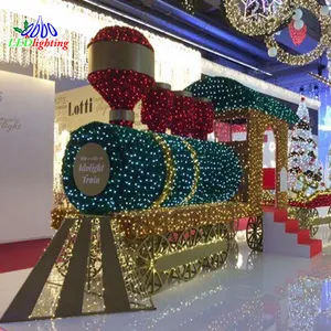 Customize LED 3D Christmas truck motif Lights led Rope Lights Outdoor 3D Train