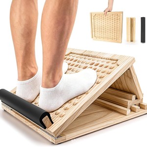 Tabla de estiramiento de madera, pedal inclinado para fitness en casa, tabla de estiramiento de madera para masaje de pies, tabla de ejercicios de yoga. - Product Image 1