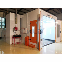 Four de peinture et de cuisson à aspiration descendante WLD9000, certifié CE, pour la peinture et la cuisson de voitures, avec brûleur diesel ou à gaz