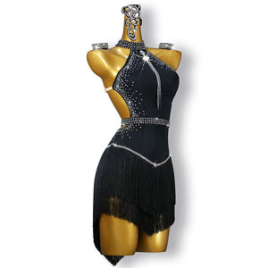 Women's Performance Wear Elegant Rhinestone Latin <strong>Dance</strong> <strong>Dress</strong> for Stage <strong>Ballroom</strong> Dancewear Costume - Product Image 2