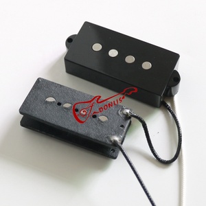 Donlis 1 bộ cổ điển Alnico <span class=keywords><strong>P</strong></span> Pickup kết hợ<span class=keywords><strong>p</strong></span> với cầu Jazz pickup với flatwork cho 4 chuỗi phong cách <span class=keywords><strong>Bass</strong></span> phần - Product Image 4