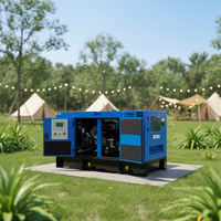 Petit générateur diesel 12kw 15kva Générateur diesel pour usage domestique Coque silencieuse avec moteur de bonne qualité