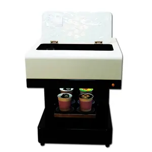1-4 tazze touch screen tablet caffè stampante macchina da stampa di cioccolato macchina da stampa milktea con inchiostro commestibile