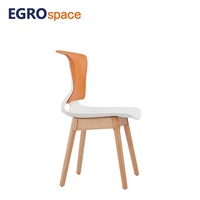 Chaise de bureau empilable en plastique EGROspace pour conférences, formations et salles de réunion, idéale pour les visiteurs