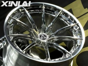 ล้อฟอร์จ XINLAI แบบ 5 ก้าน ขอบโค้งลึก ชุบโครเมียมขัดเงา ขนาด 17-20 นิ้ว 5x120 สำหรับ BMW และ Audi - Product Image 4