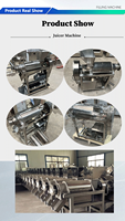 Équipement de Pressage à Spirale Commercial Durable / Presse-Agrumes à Spirale Indispensable pour Magasins de Jus, Machine Commerciale de Fabrication de Jus