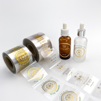 Etiquetas Adhesivas Transparentes Personalizadas para Cosméticos, Impresión de Etiquetas Resistentes al Agua