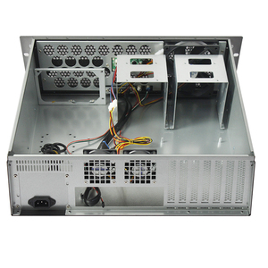 3U nhôm <span class=keywords><strong>HTPC</strong></span> máy chủ công nghiệp trường hợp ATX PSU hỗ trợ 2U dự phòng trao đổi nóng PSU đầy đủ PCI máy chủ Chassis đỏ công nghiệp - Product Image 3