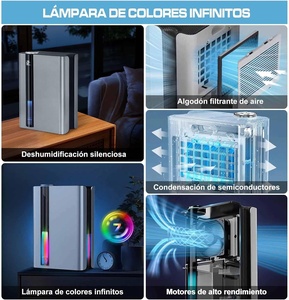 <span class=keywords><strong>D</strong></span>éshumidificateur de bureau miniature intelligent à commande à distance professionnelle avec écran LCD numérique pour la maison HASHONE - Product Image 5