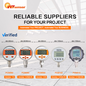 WTsensor 1% precisión Manómetro <span class=keywords><strong>digital</strong></span> en bar PSI MPa LCD <span class=keywords><strong>agua</strong></span> líquido hidráulico aire vacío Manómetro <span class=keywords><strong>digital</strong></span> para la industria - Product Image 6