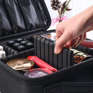 Bolsa Organizadora de Maquillaje Pozitilan, Estuche Cosmético Pequeño y Portátil con Cierre, Color Sólido, para Viaje, con Asa Suave - Product Image 5