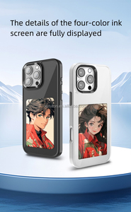 Nuove Custodie per Cellulare di <span class=keywords><strong>Design</strong></span> V02 2025 con NFC <span class=keywords><strong>e</strong></span> Display Intelligente con Schermo <span class=keywords><strong>E</strong></span>-Ink per IP 15 Pro IP16 Cover Personalizzata Fai-da-Te - Product Image 4