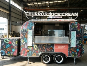 Remorque de restauration personnalisée pour crêpes, bar mobile, <span class=keywords><strong>camion</strong></span> de restauration, <span class=keywords><strong>camion</strong></span> de restauration pour beignets frits et pizzas - Product Image 3