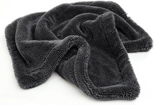 Serviette en microfibre tissée double face à boucles torsadées séchage rapide 50x80cm, diverses couleurs, écologique, pour séchage de voiture, anti-rayures - Product Image 3