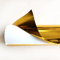 Vinilo Adhesivo Decorativo para Publicidad, Resistente al Agua, Ecológico, Color Dorado Mate y Plateado, para Letras