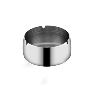 Stainless Steel Ashtray Round Minimalist Design Windproof Metal Ashtray For Home KTV Hotel Restaurant Gift - Product Image 3