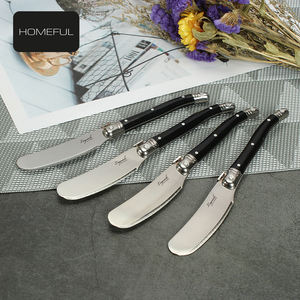 <span class=keywords><strong>Couteau</strong></span> <span class=keywords><strong>à</strong></span> <span class=keywords><strong>beurre</strong></span> <span class=keywords><strong>Laguiole</strong></span> en acier inoxydable avec manche ABS noir pour ustensiles de cuisine et couteaux <span class=keywords><strong>à</strong></span> condiments - Product Image 2