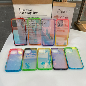 Coque <span class=keywords><strong>iPhone</strong></span> 15 Plus tendance à paillettes dégradées, légère, portable, anti-traces de doigts, résistante à l'usure, commande minimum de 300 pièces - Product Image 5