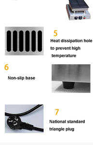 Machine à muffins antiadhésive électrique/Machine à gaufres aux œufs en acier inoxydable/<span class=keywords><strong>Gaufrier</strong></span> <span class=keywords><strong>rotatif</strong></span> à gaufres pour usage domestique pour snack restaurant - Product Image 6