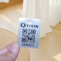 Gravure personnalisée Plaque de code QR en acier inoxydable Gravure gravée à 304 Différents numéros de code QR pour chaque étiquette