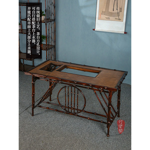 Zhuqige <b>Bamboo</b> Tea Table Set With Kettle Integrated Home Coffee Table For Tea Ceremony - Product Image 3
