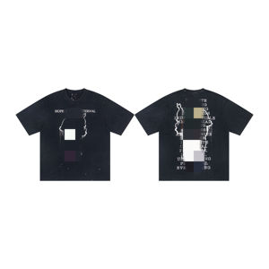 <span class=keywords><strong>T</strong></span>-shirt vintage délavé à l'acide pour hommes en gros - 100 % coton, sérigraphie vierge, style Saimt Michell Vibe American High Street, manches courtes - Product Image 2