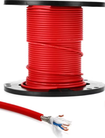 Câble coloré du microphone 24AWG, câble audio mono professionnel de microphone du stéréo OFC