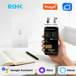 RKHK Tuya Zigbee Temperature Humidity Sensor with Voice Control Via APP Smart Life Works with <strong>Alexa</strong> Yandex - Product Image 1