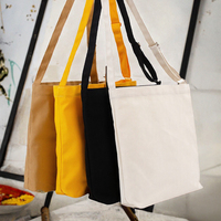 Sac fourre-tout en toile, sac à main moyen à porter à l'épaule, couleur unie, sac de courses réutilisable pour les courses quotidiennes et les voyages