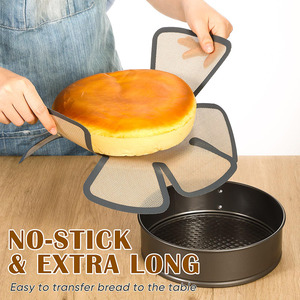 B2B Clearance Sale Extended Food Grade <b>Silicone</b> <b>Baking</b> Mat Non-Stick Loaf Pan Liner & Lifters Reusable Bread Loaf Pan - Product Image 3