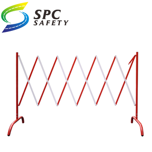 Barrera de seguridad para construcción en interiores, control de multitudes, barrera de seguridad ampliable de Metal, plegable, con ruedas - Product Image 2