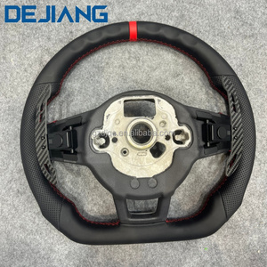 พวงมาลัยหนังมัลติฟังก์ชั่นสำหรับ VW Volkswagen MK5 MK6 MK7 MK7.5กอล์ฟ6 7 <span class=keywords><strong>R</strong></span> <span class=keywords><strong>GTI</strong></span> <span class=keywords><strong>POLO</strong></span> Passat B8อัพเกรดปลั๊กแอนด์เพลย์ - Product Image 2