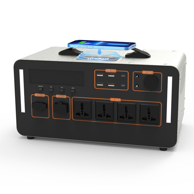 600W-6000W Portable Power Station with LiFePO4 Battery & Solar Charging - Solar Generator for Camping/Home Backup Emergency