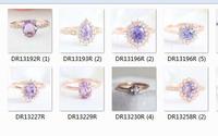 Bague en argent sterling 925 à prix d'usine, cadeau de mariage pour femme, avec une pierre précieuse, bague en quartz lavande naturel