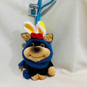 Nette Biene Hund lustige kreative kleine Geschenk Schlüssel bund Puppe Plüsch Spielzeug Figur Grab Machine Doll - Product Image 2