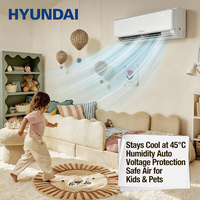 Climatiseurs HYUNDAI 9K BTU, refroidissement uniquement, système de climatisation split résidentiel avec télécommande, R410A, 60Hz, pour usage domestique