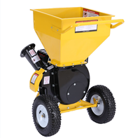 Couleurs personnalisées 212cc moteur Ducar Machine de jardin Mini broyeur de bois