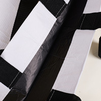 Sac fourre-tout en RPET recyclé de qualité supérieure avec longue poignée en ruban, poignée en corde, sac de courses réutilisable, polypropylène laminé, logo personnalisé